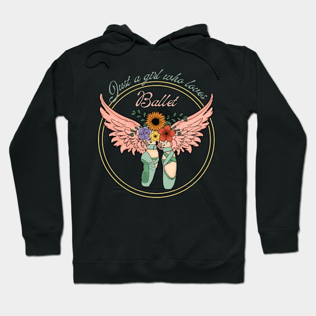 Just a girl who loves ballet Hoodie by Dancespread